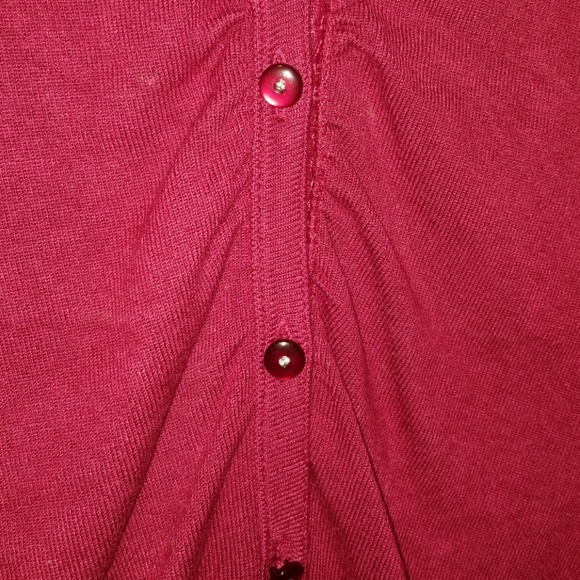 Maroon button up cardigan - Picture 3 of 3